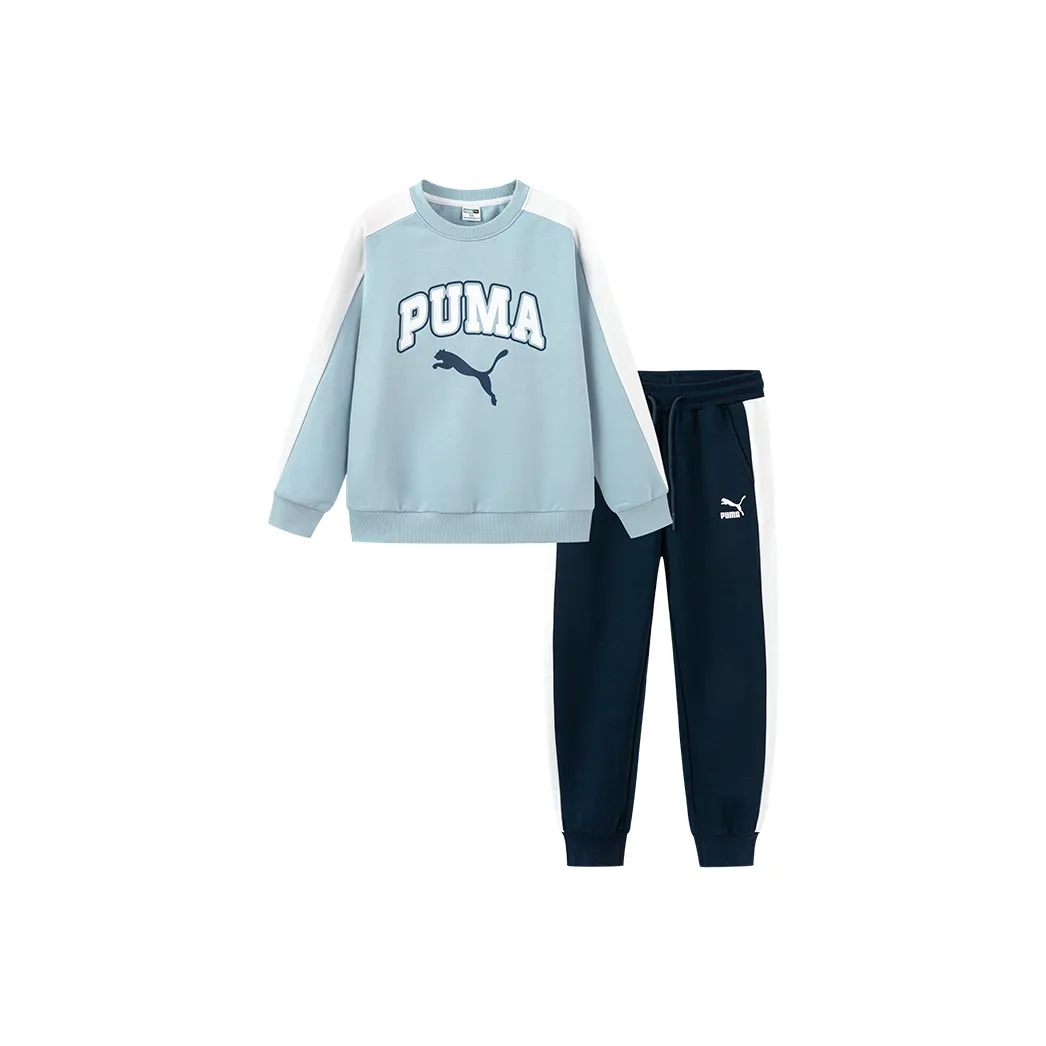 PUMA Повседневная спортивная одежда Sportstyle Collection T7 Джинсовый светло-голубой Детский