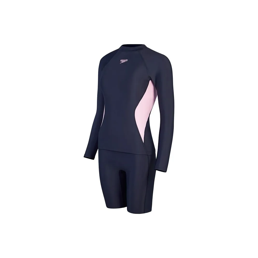 Speedo Двухкомпонентный Купальник Женский 2 Пачка Темно-синий Розовый