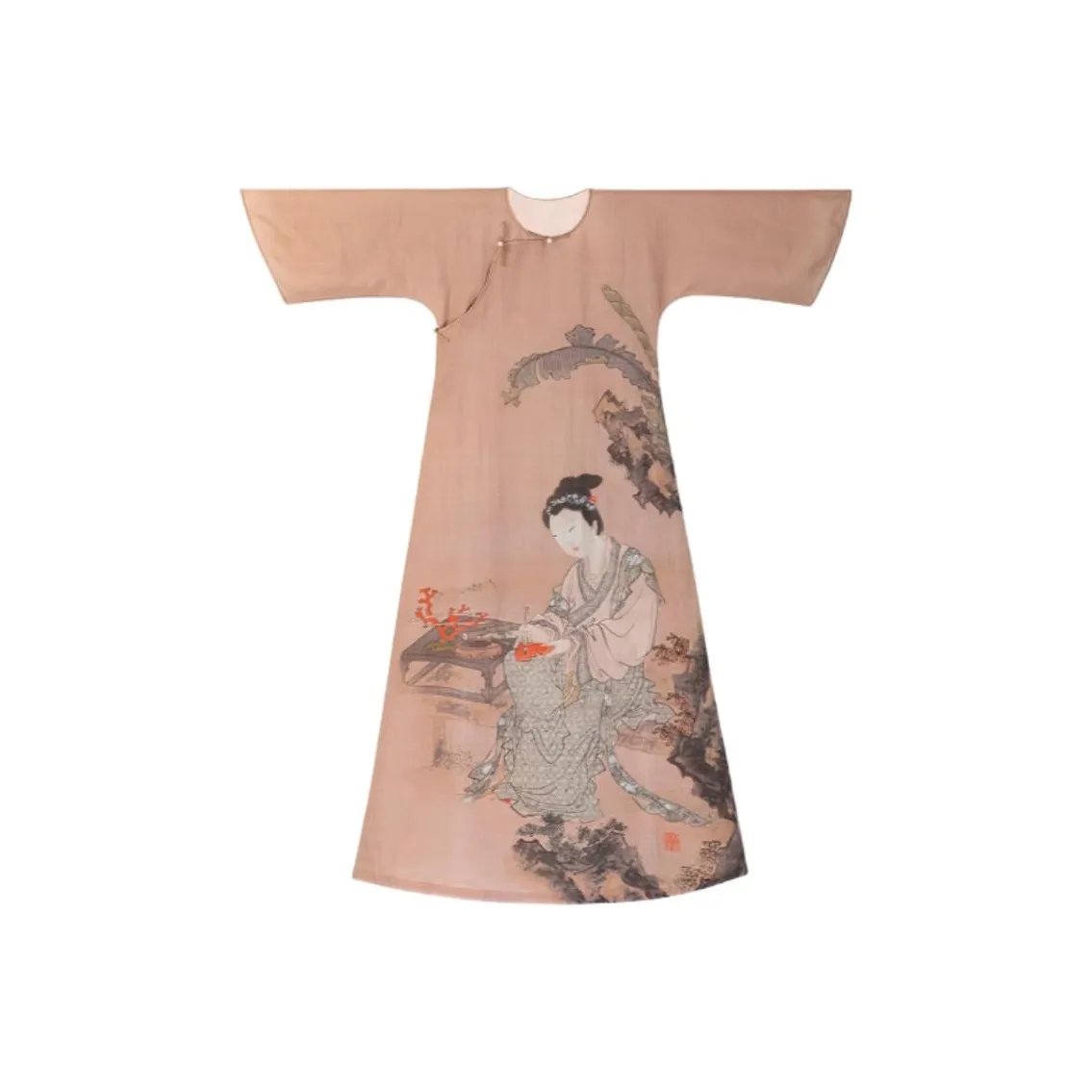 YICHENGFENGXU Чонсам Женская Майка с принтом двусторонняя без рукавов без воротника