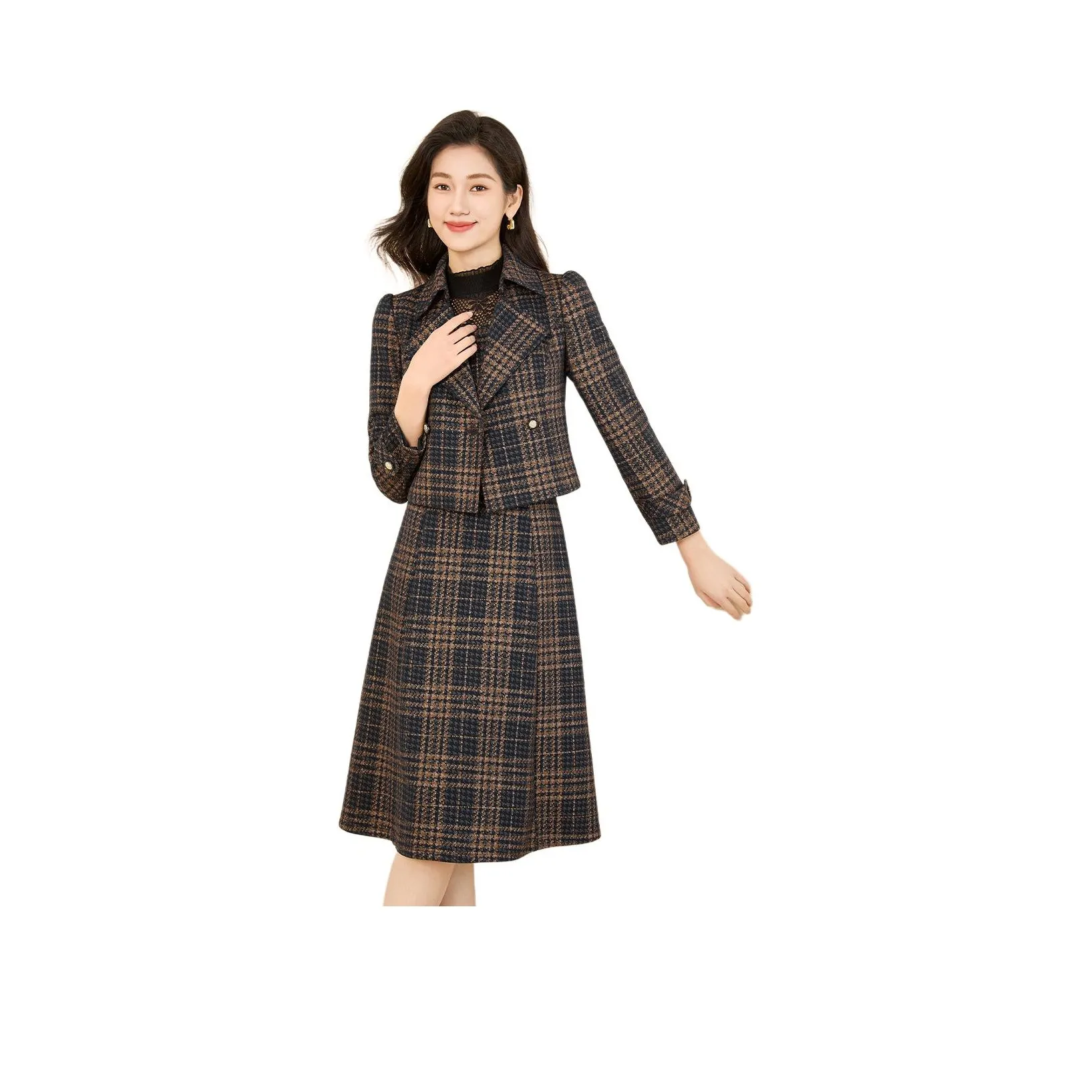Mylan Skirt Set Women's Navy Blue Collection Brand, Stay Updated With Activity Alerts
