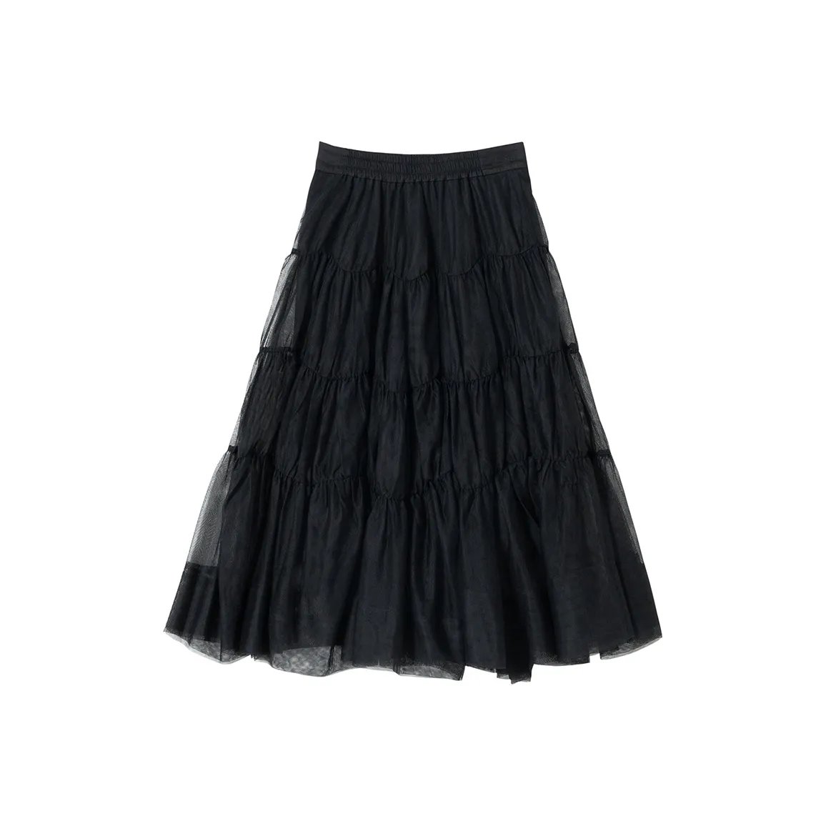 SOON FLOWER Повседневная длинная юбка женская черная