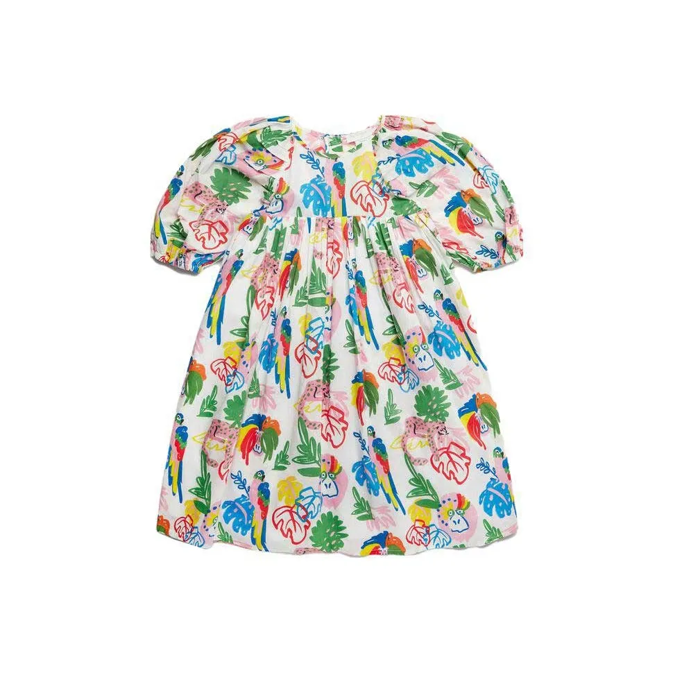 Stella McCartney Сливочные Платья для Детей