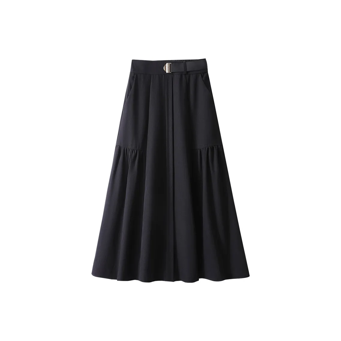 Cypress House Повседневный Длинный Юбка Женские Черный