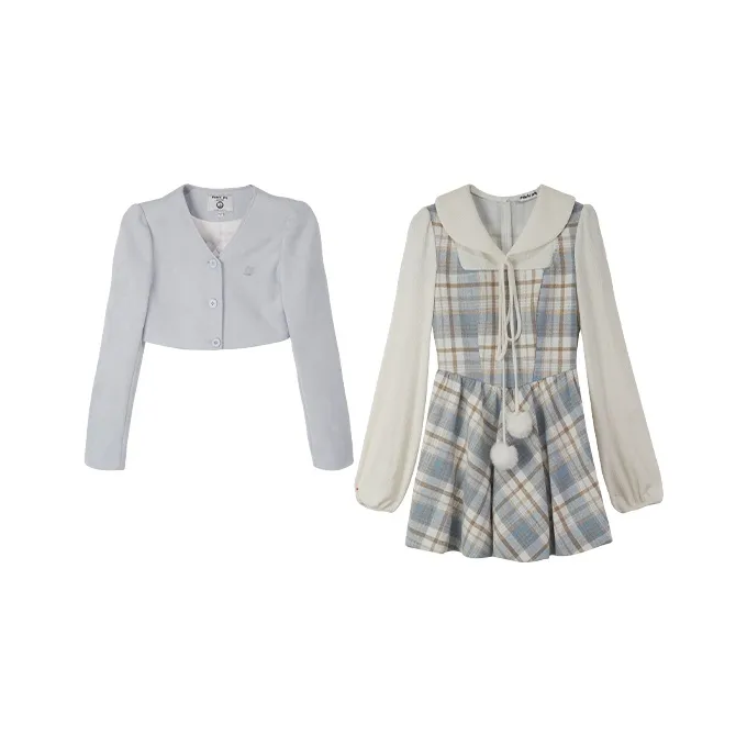 fabric pig Синий Женские Комплекты с юбкой