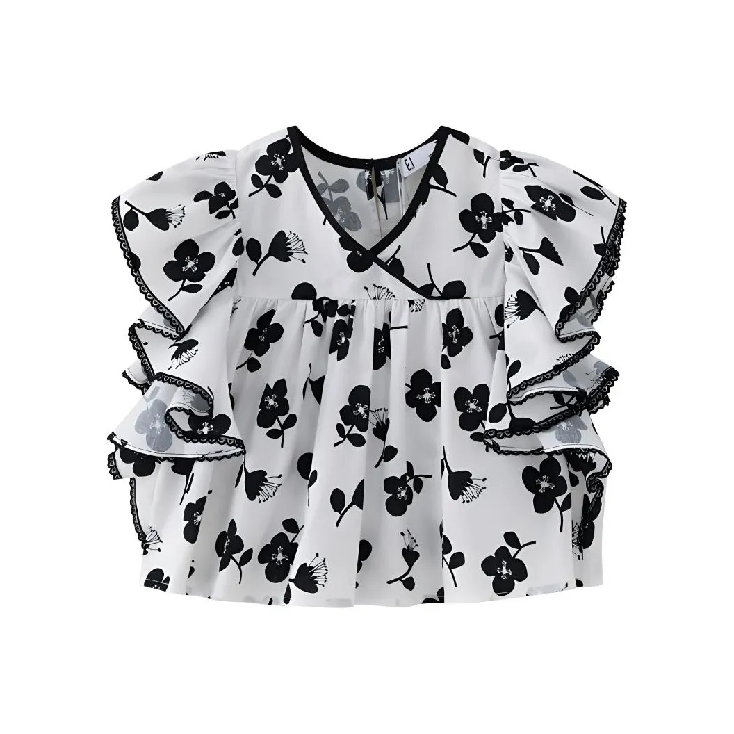 E.I Рубашка Черный And Белый комплект Детский