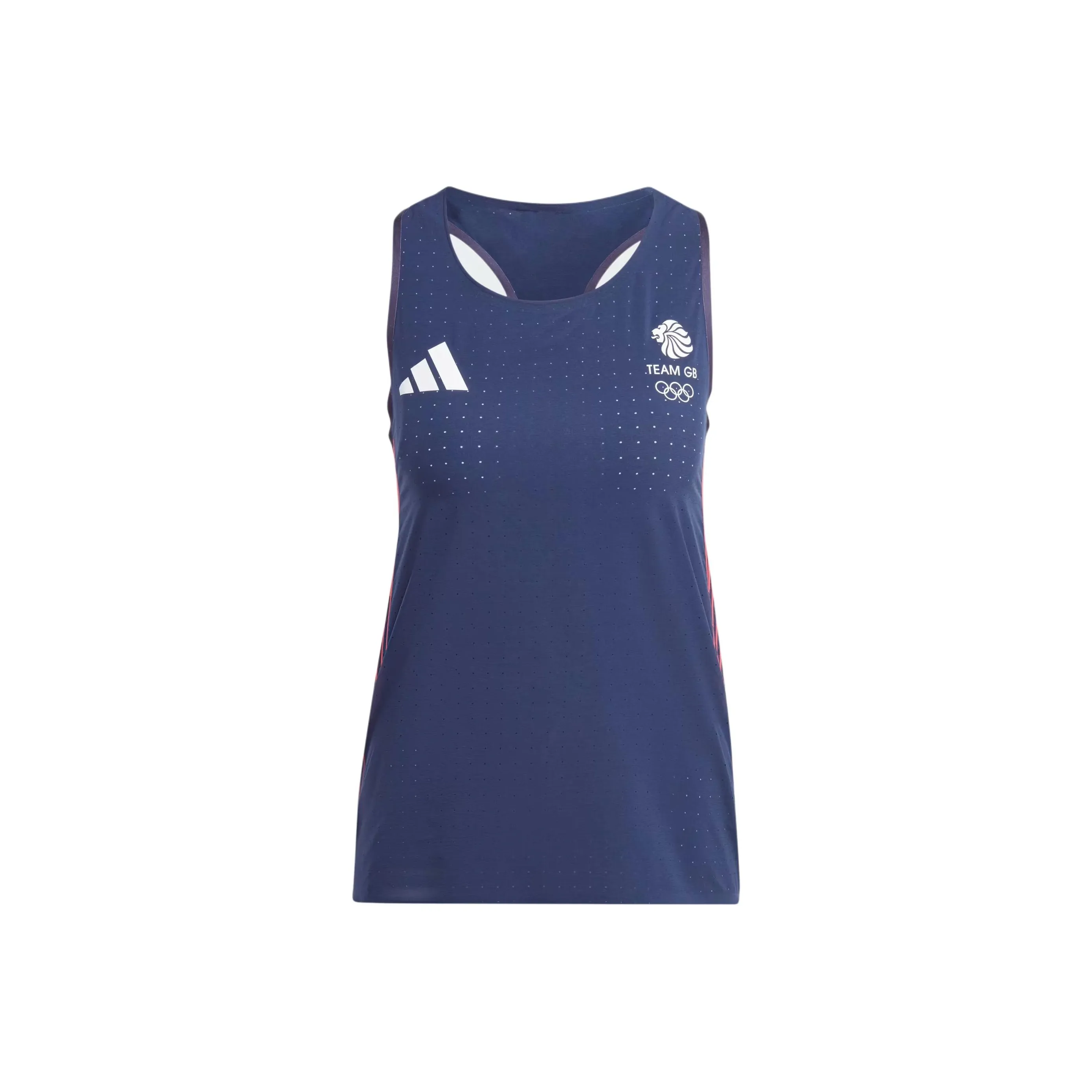Adidas UK Track Team OLYMPICS Collection Team GB Adizero Running Tank Top Running Tank Top Women's Ink Blue