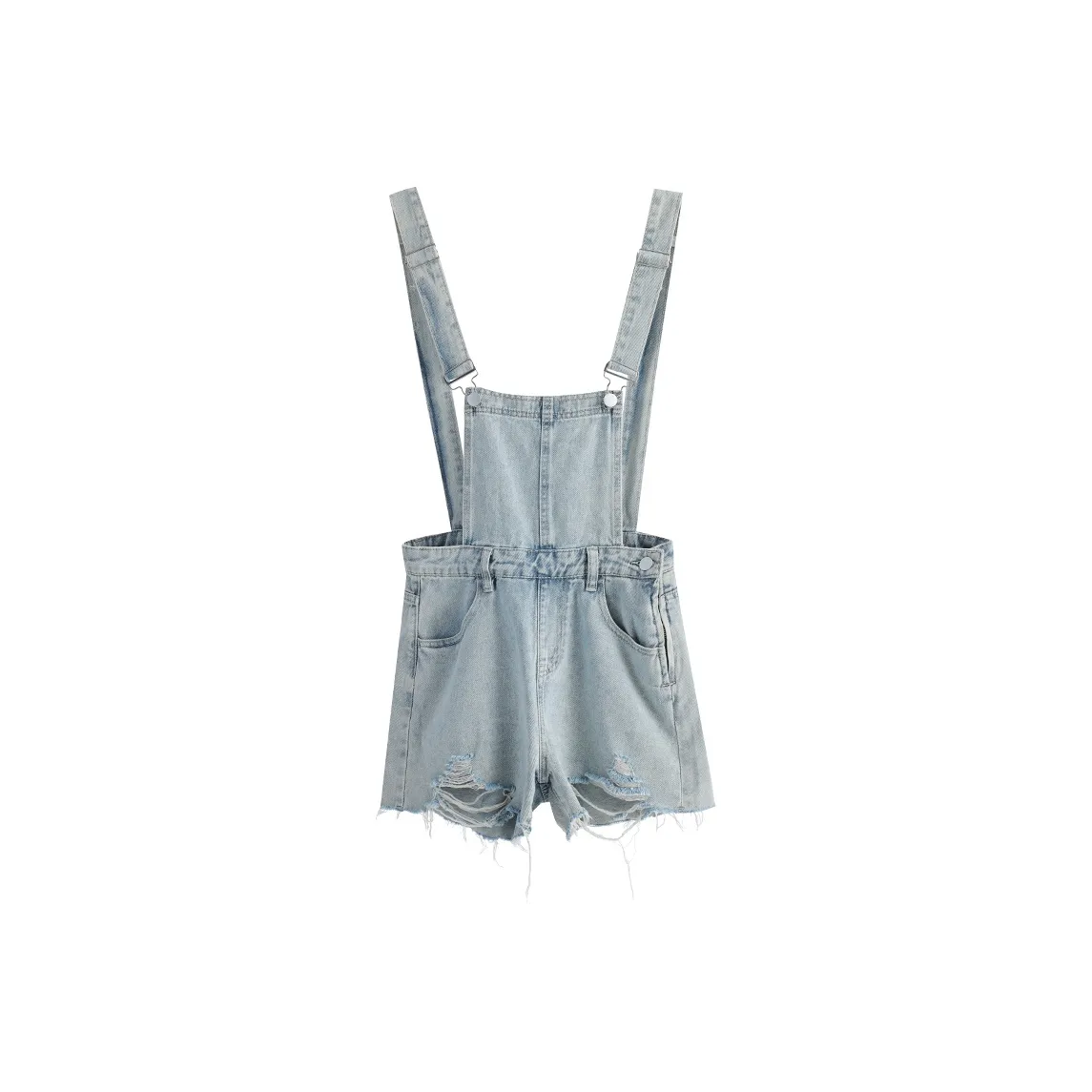 Wen Shan Denim Shorts Women's Light Blue