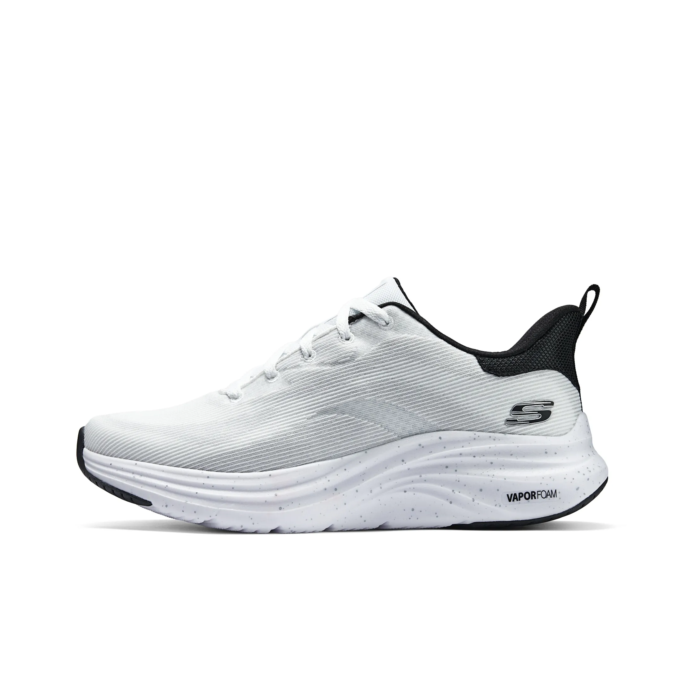 Skechers Cushioning Rebound Low Top Running Shoes Men
s White Black