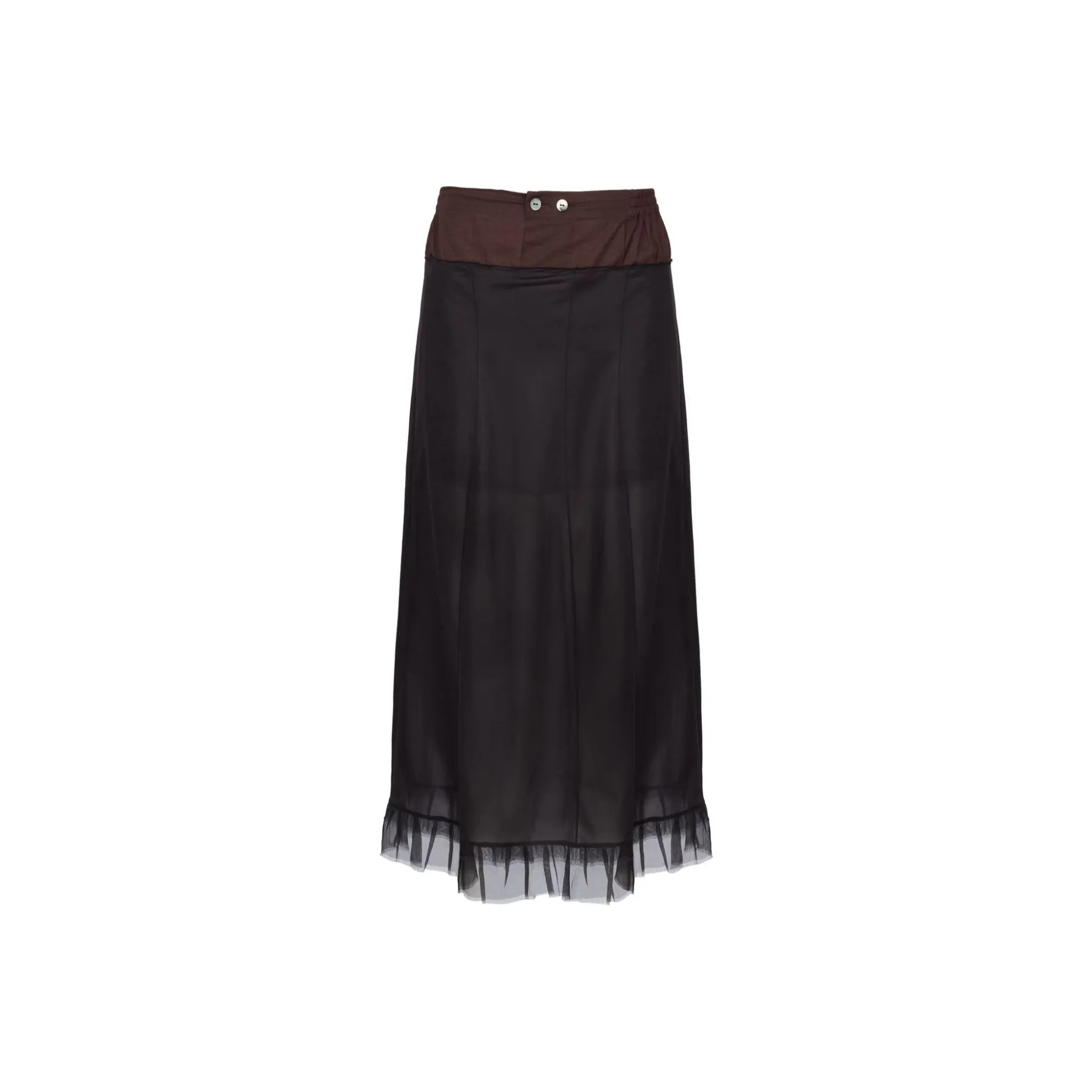 Maison Margiela Midi Skirt Black/Brown
