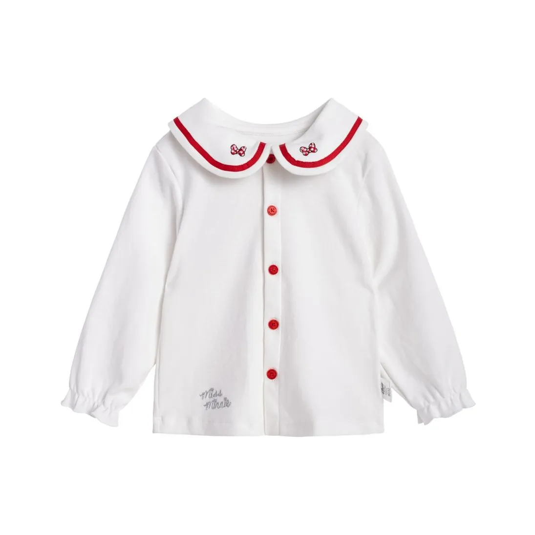 Disney Однотонный Детский Топ Весенний Осенний Детский Экрю