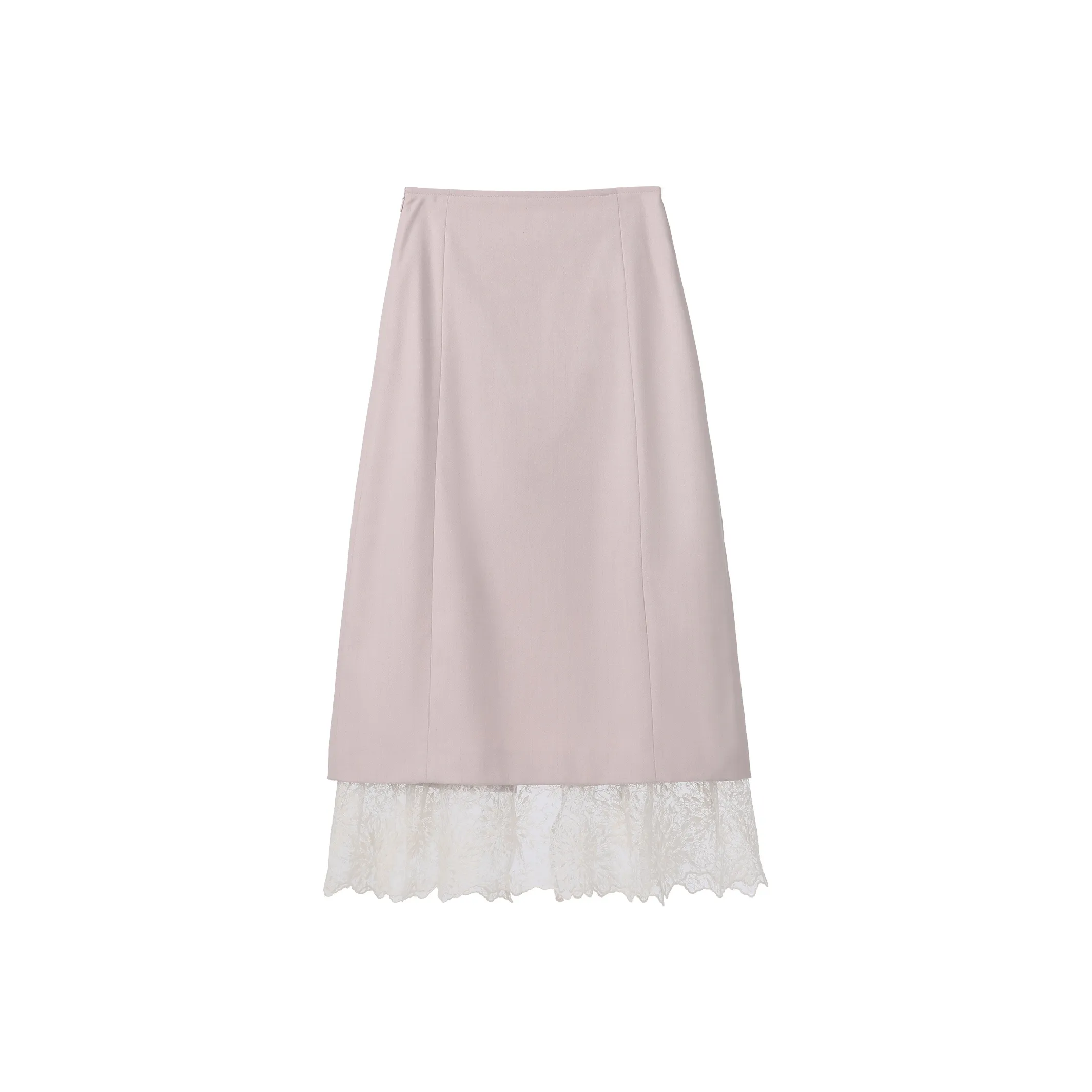 Fstudio Early Spring Korean Элегантность Lace Patchwork Half Длина Casual Long Юбка Женская