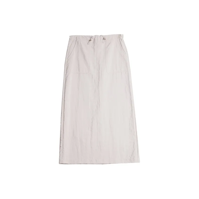 ELLE Повседневный Длинный Юбка Женская Светло-Розовая