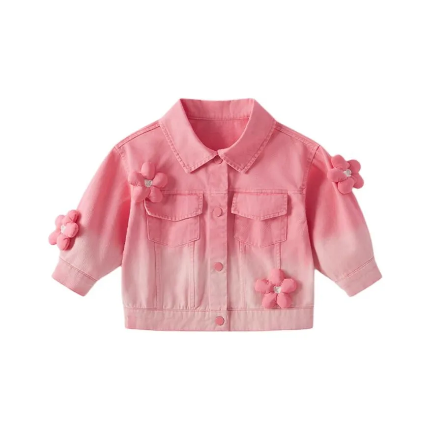 JELLYBABY Джинсовая куртка Розовый Красный Детский