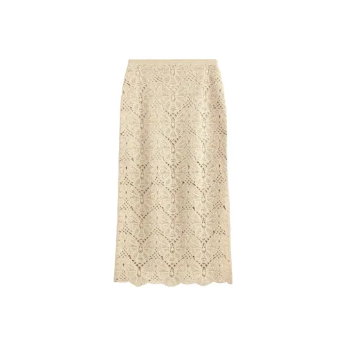 By Malene Birger Бежевые Женские Повседневные Длинные Юбки