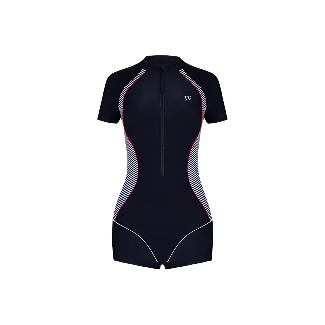 BALNEAIRE MIX Series One-piece Swimsuit Women's Modern Black White