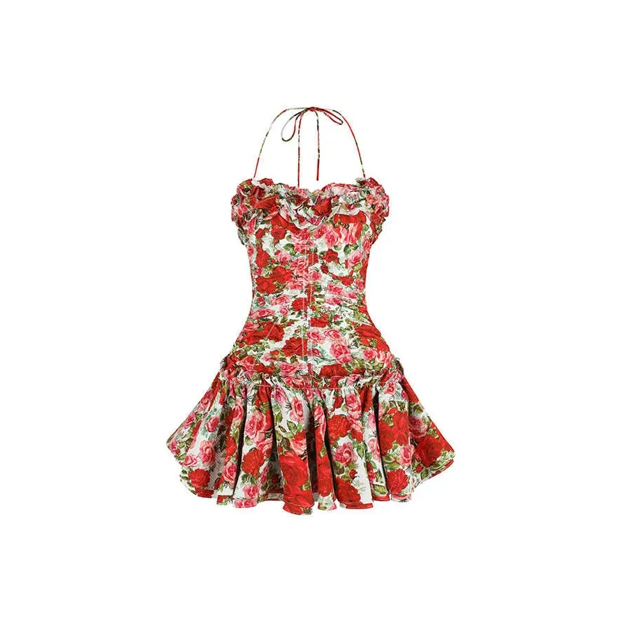 Selkie Коллекция SS25 Купальник Набор Женская Белая Основа Розовый С принтом