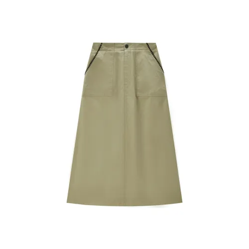 Giordano Женские Повседневные Длинные Юбки