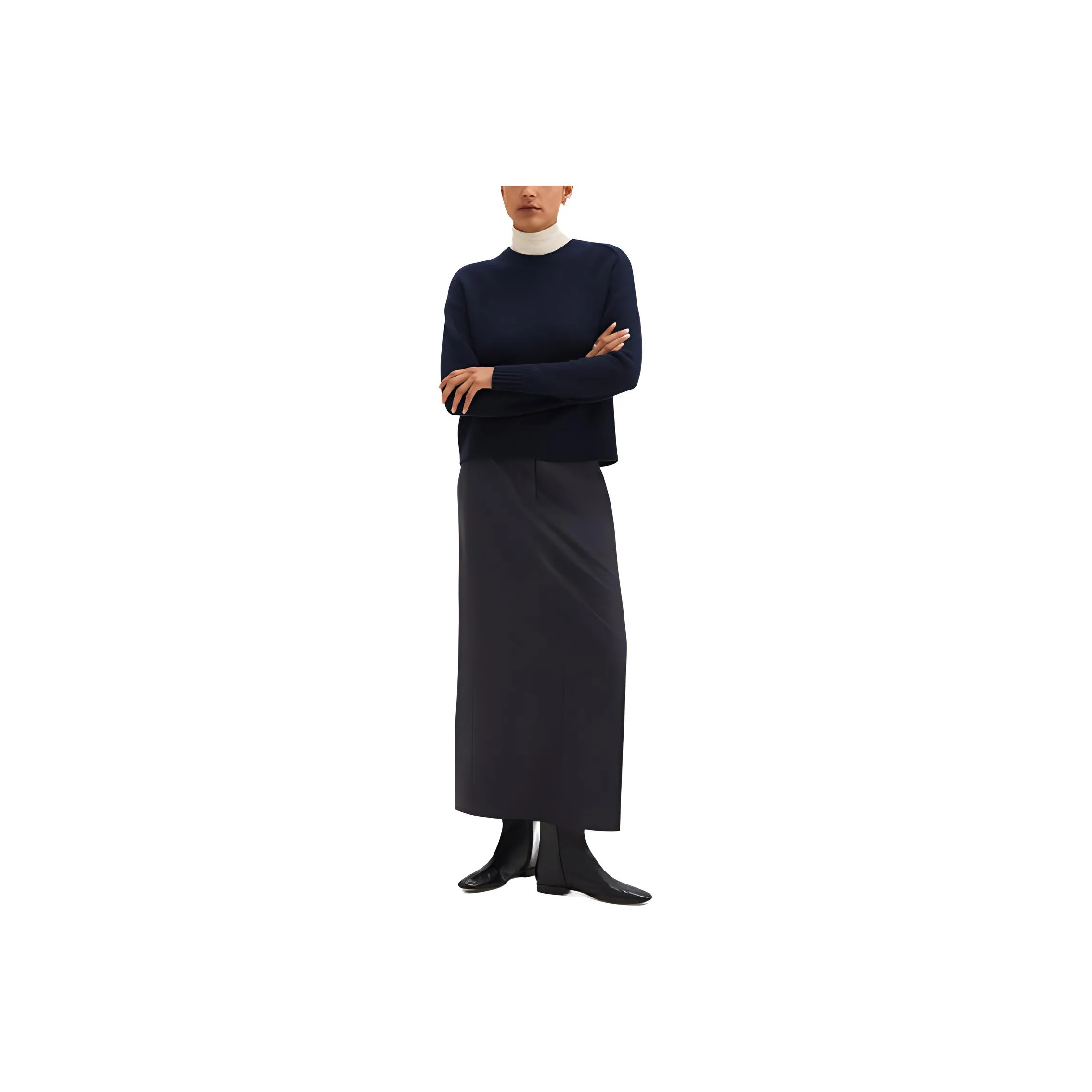 THEORY Stretch Flannel Maxi Skirt