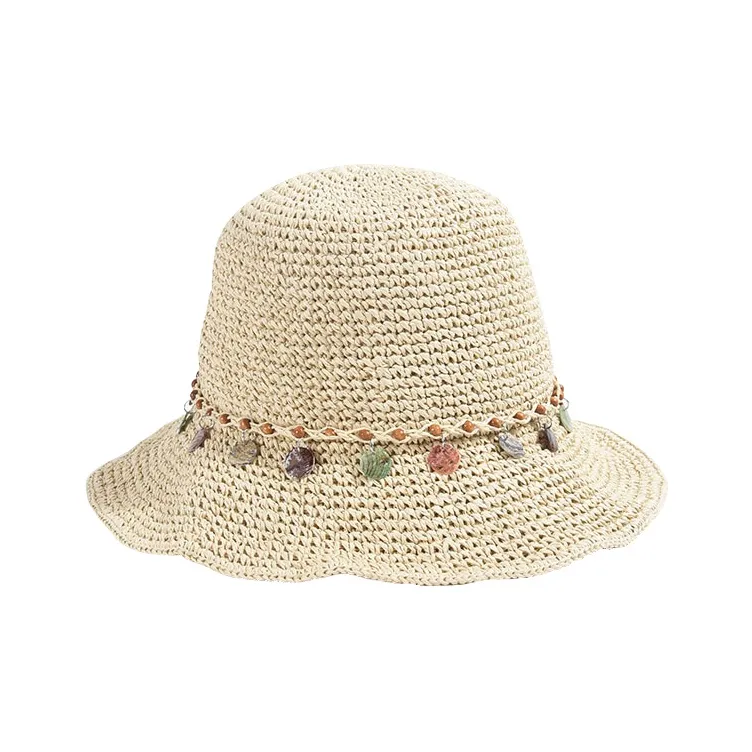 MUSTKOO Соломенная плетеная шляпа с защитой от солнца для женщин
