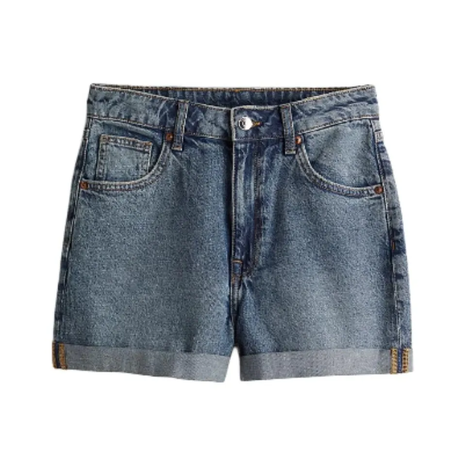 H&M Denim Shorts Women's Denim Blue