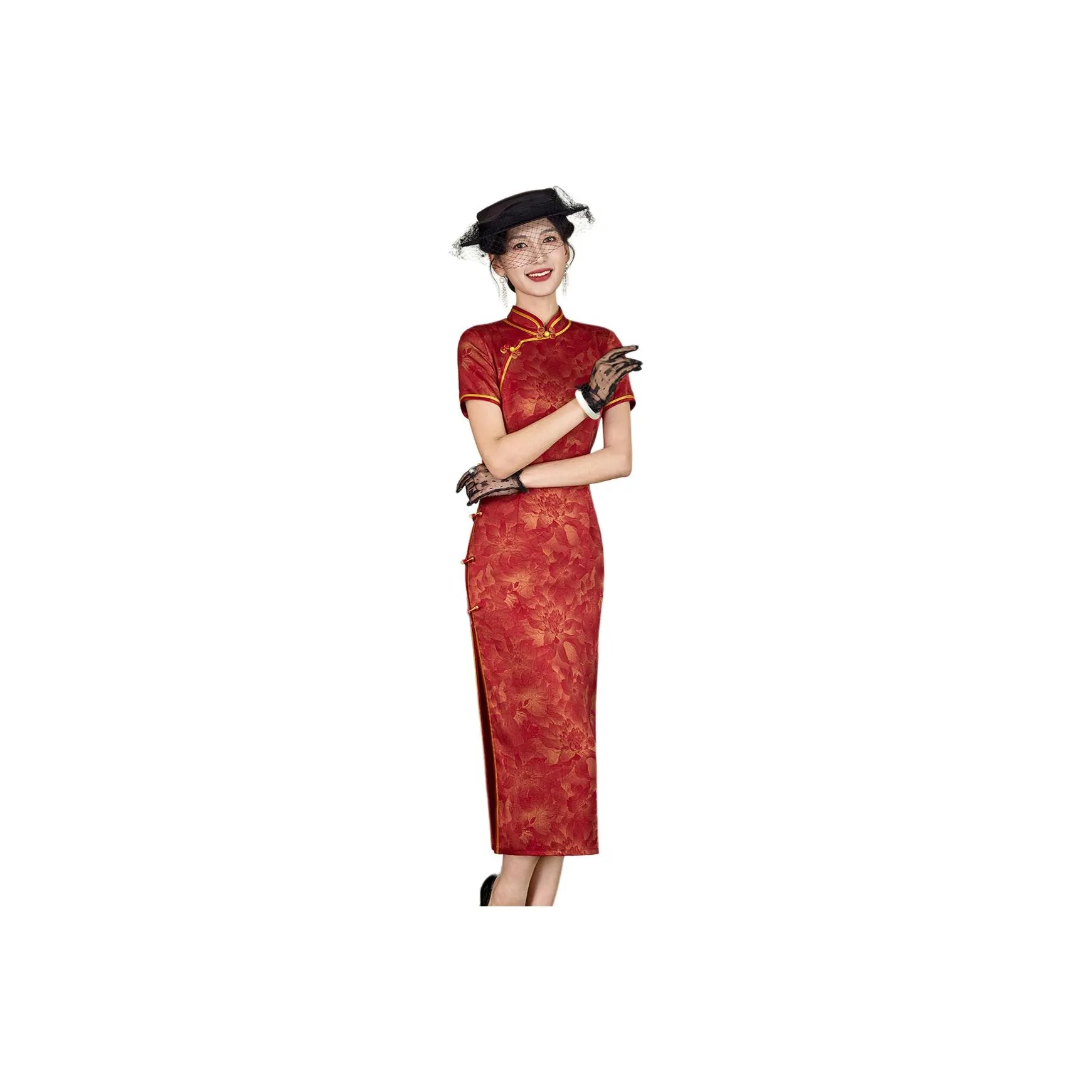 ENEESSI Cheongsams Women's Red