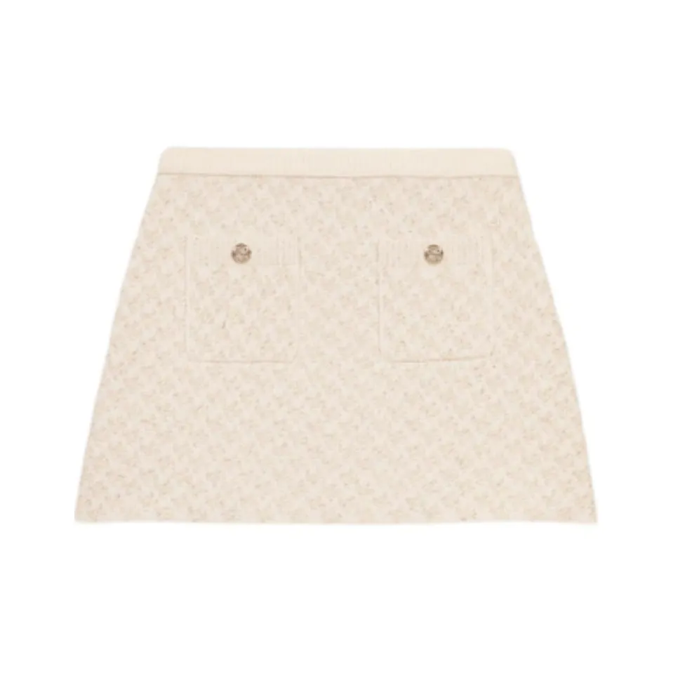 Maje Casual Short Skirts Women's Light Umber With A Slight White Tint