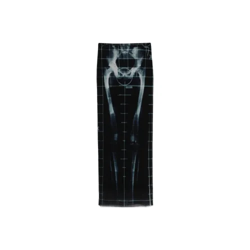 Jean Paul Gaultier Черные Женские Повседневные Длинные Юбки