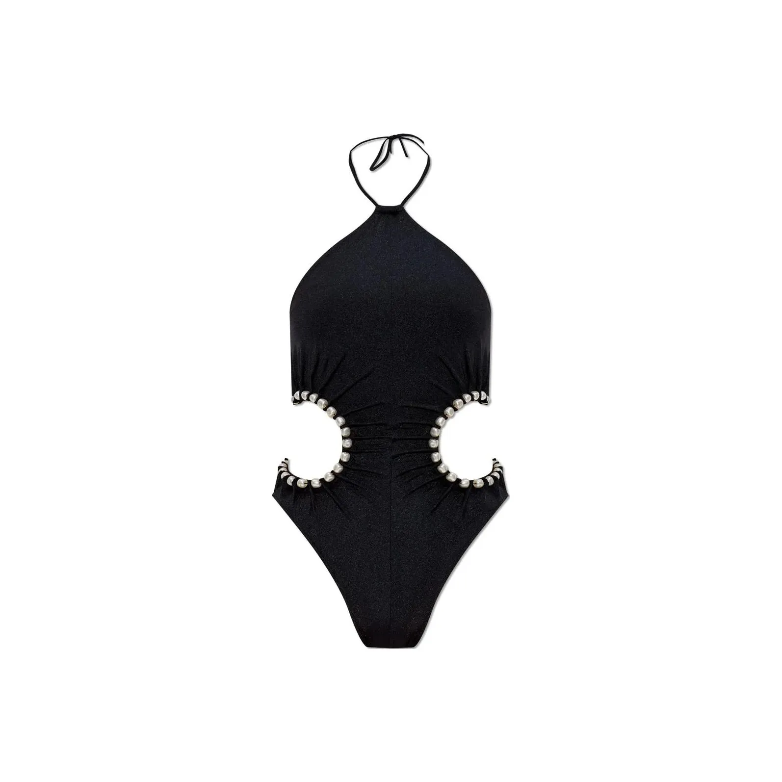 CULT GAIA Sibel Embellished Cut Out One Piece Swimsuit