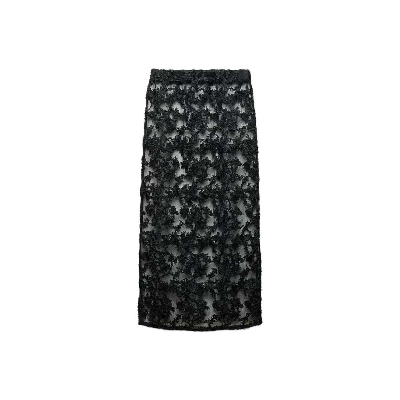 ZARA Повседневная длинная юбка женская черная