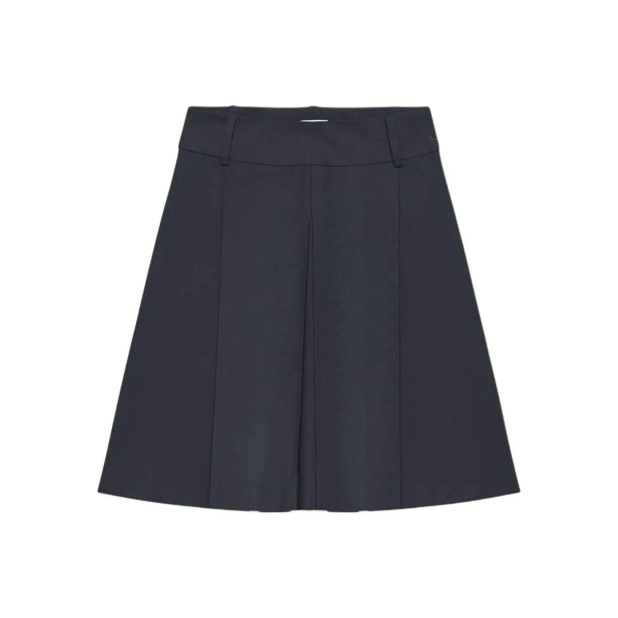 ARITZIA FW24 Sunday Best Cornetto Pleated Skirt Casual Long Skirt Women's Admiral/Marine Blue