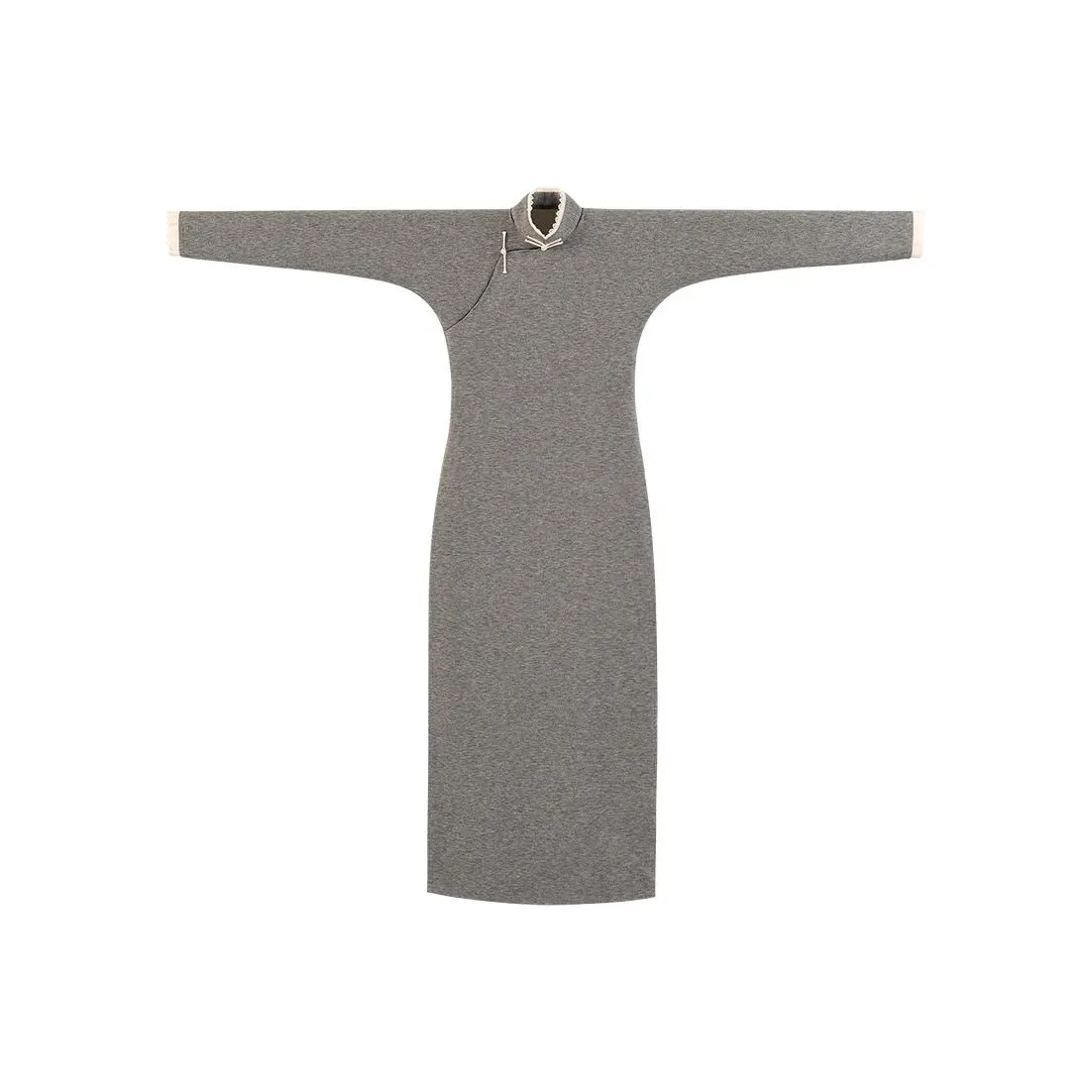 YICHENGFENGXU Чунсам Женский Коричневый Серый