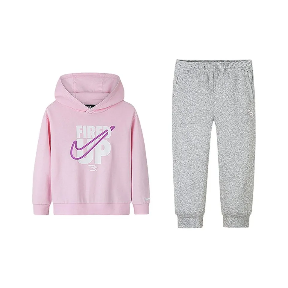 Nike Повседневная спортивная одежда 3Brand Вишневый цветок Розовый Детский