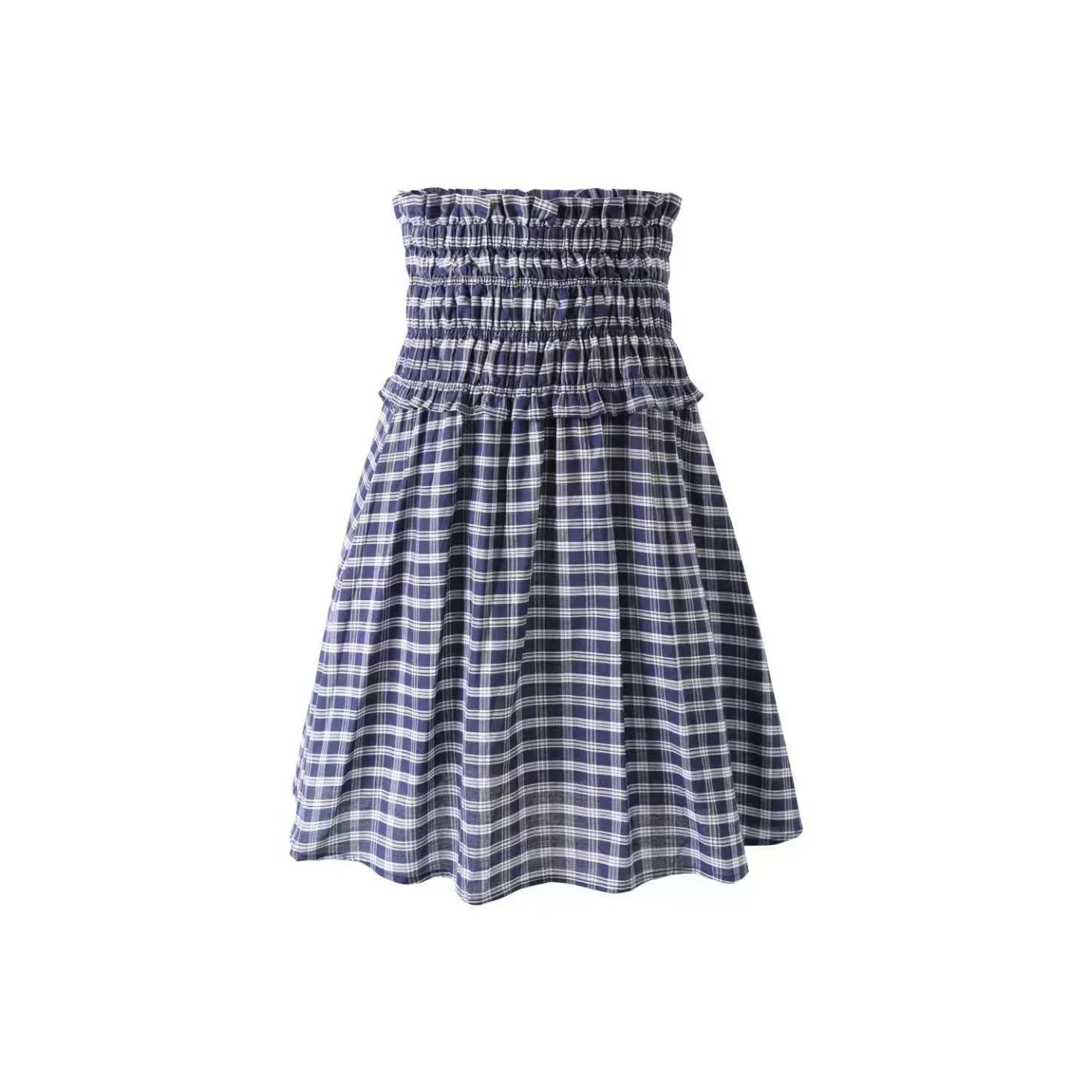 INSLIISA Повседневный длинный юбка женский синий