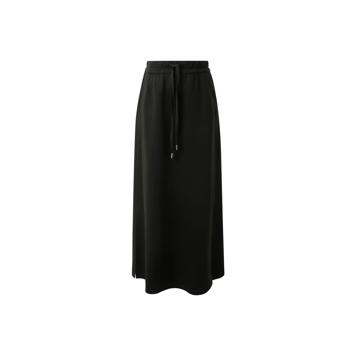 3COLOUR Casual Split Long Skirt Women's Classic Black