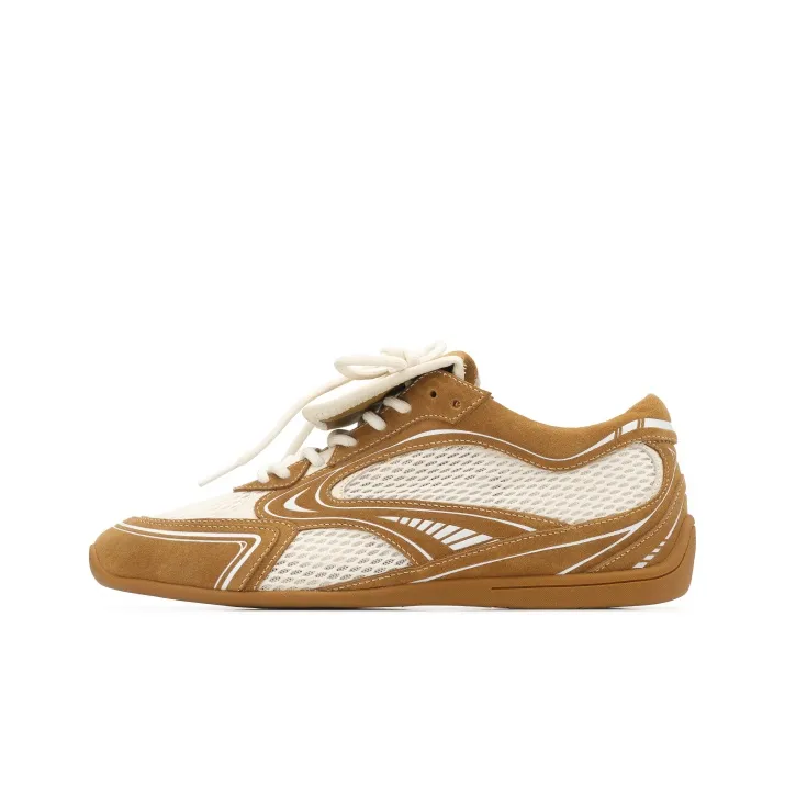 Lucia Tacci Original Designer, Mesh Patchwork Thin Sole Height Increasing Unlined Shoes For Women's, Earth Yellow