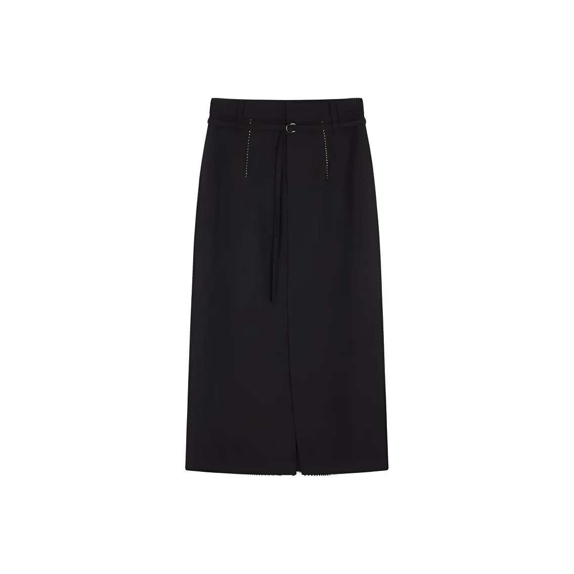 IHIMI Повседневный Длинный Юбка Женские Черный