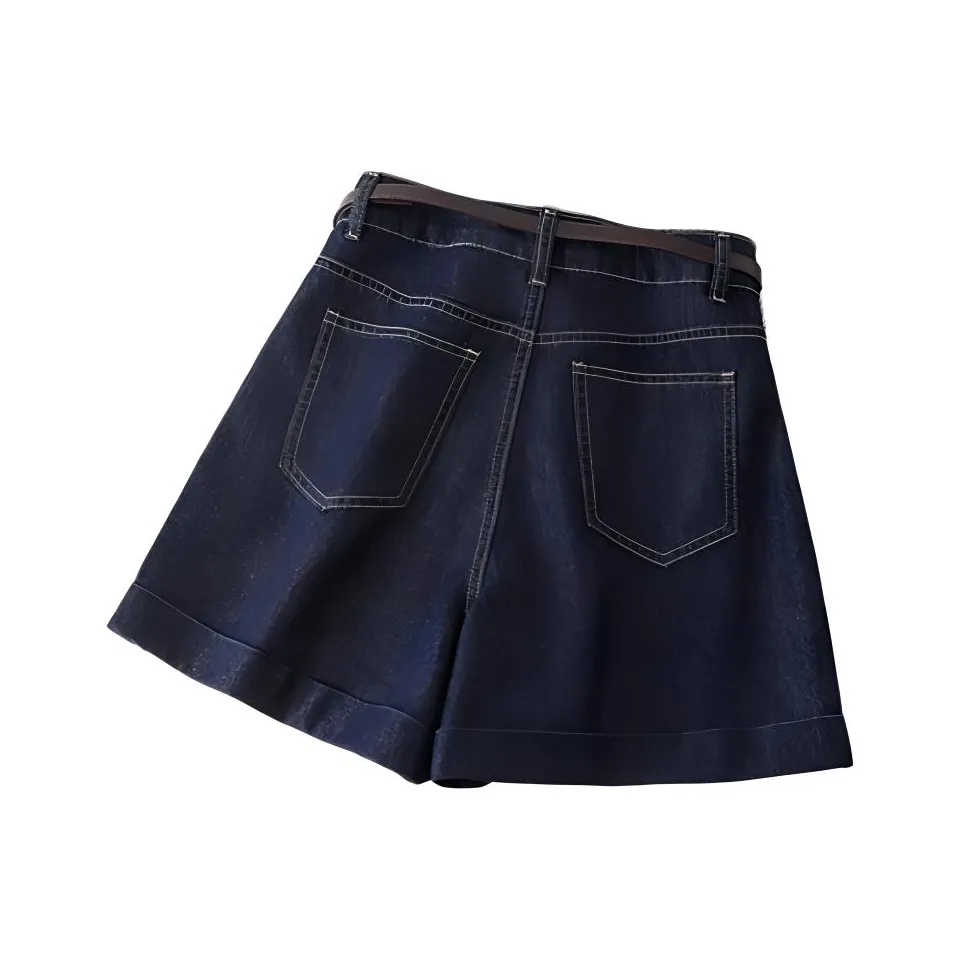 IHIMI Джинсовые шорты Женские Темно-синие