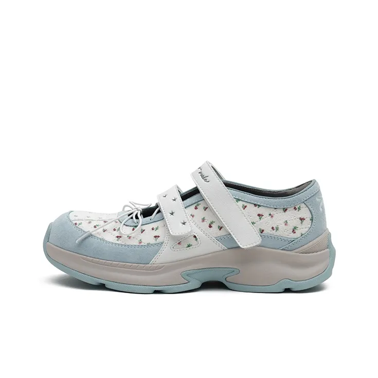 MASOOMAKE Sports Mary Jane Breathable Lightweight Height Increasing Low Top Casual Shoes Women's