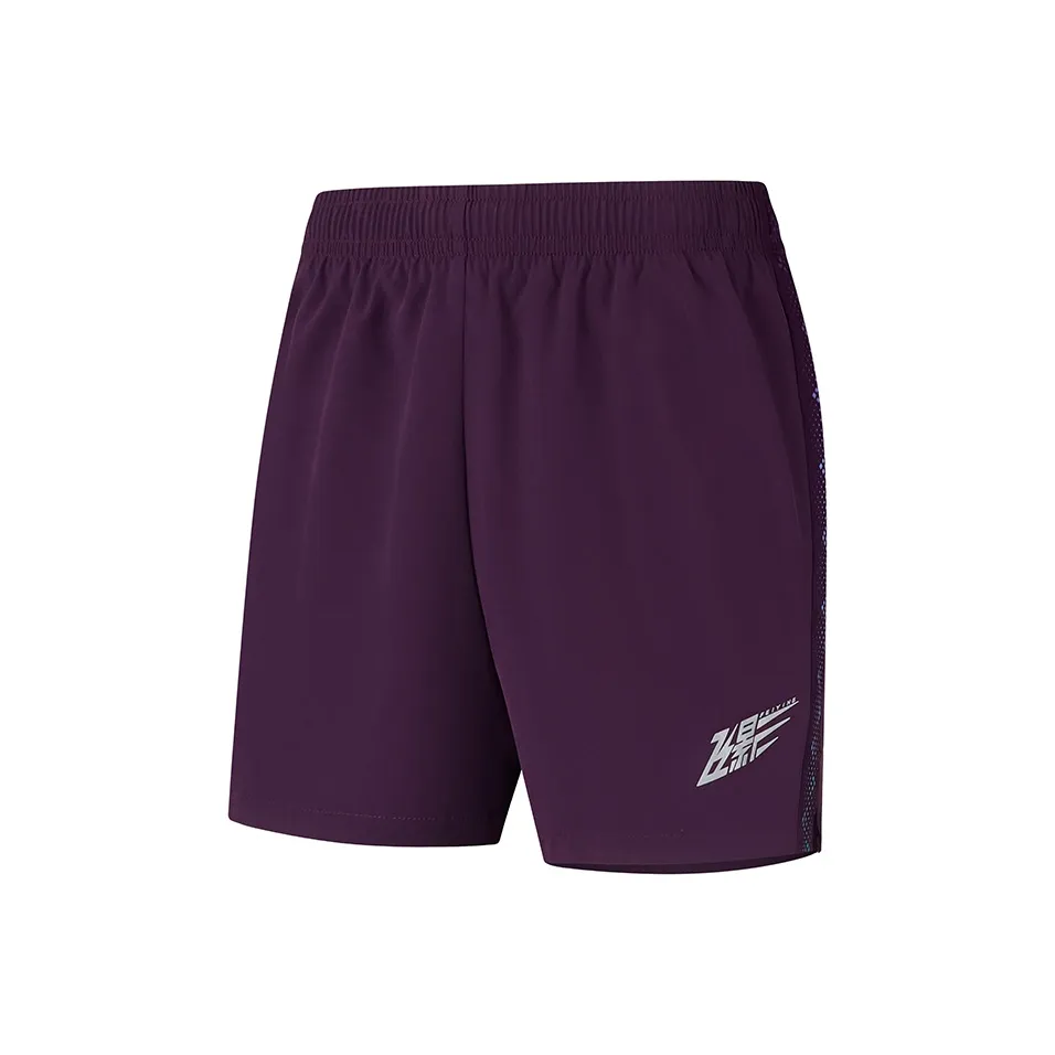 QIAODAN Feiying Бег Шорты Женские Черная смородина Фиолетовый