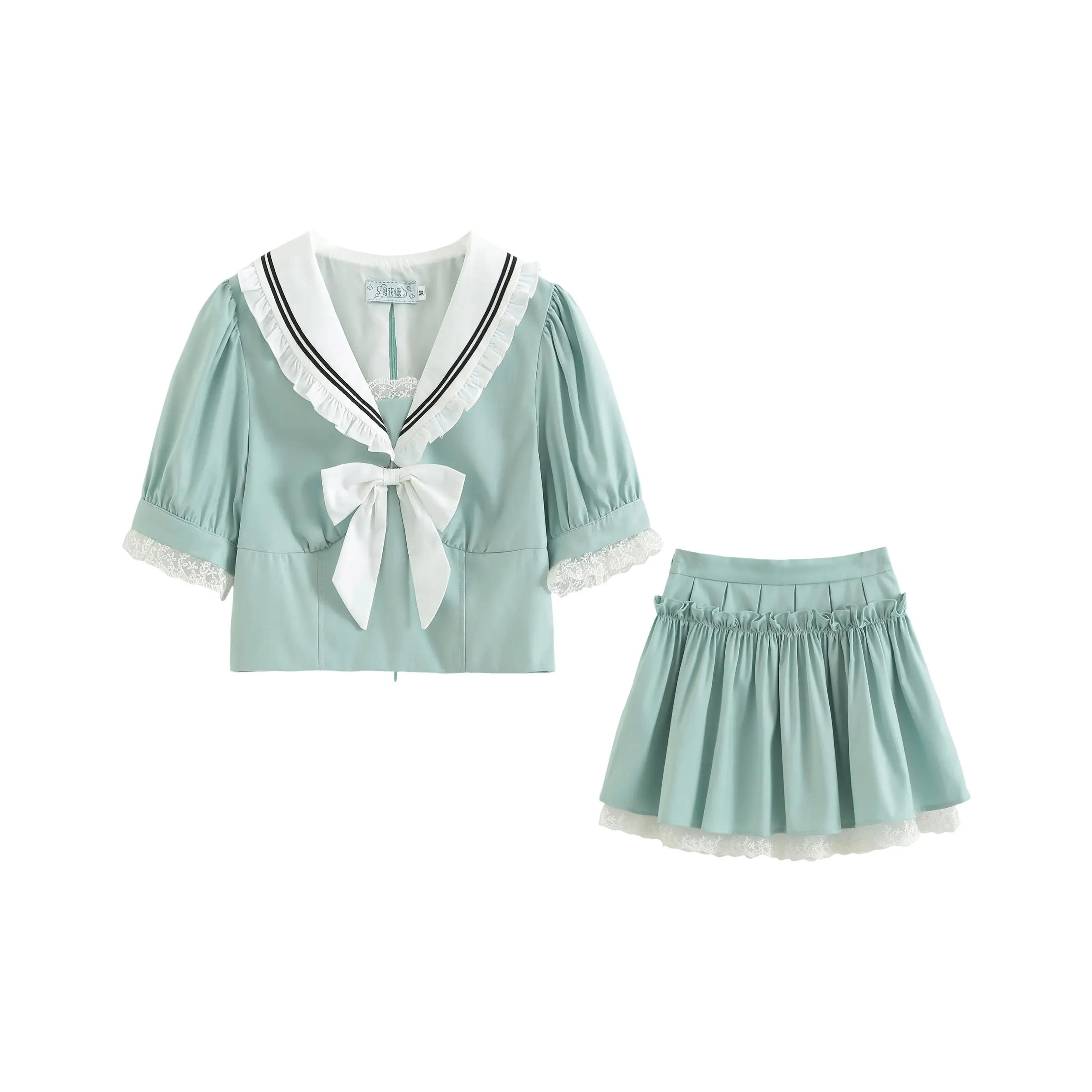 Luohua Candy Комплект с юбкой Женские Мятный Летний