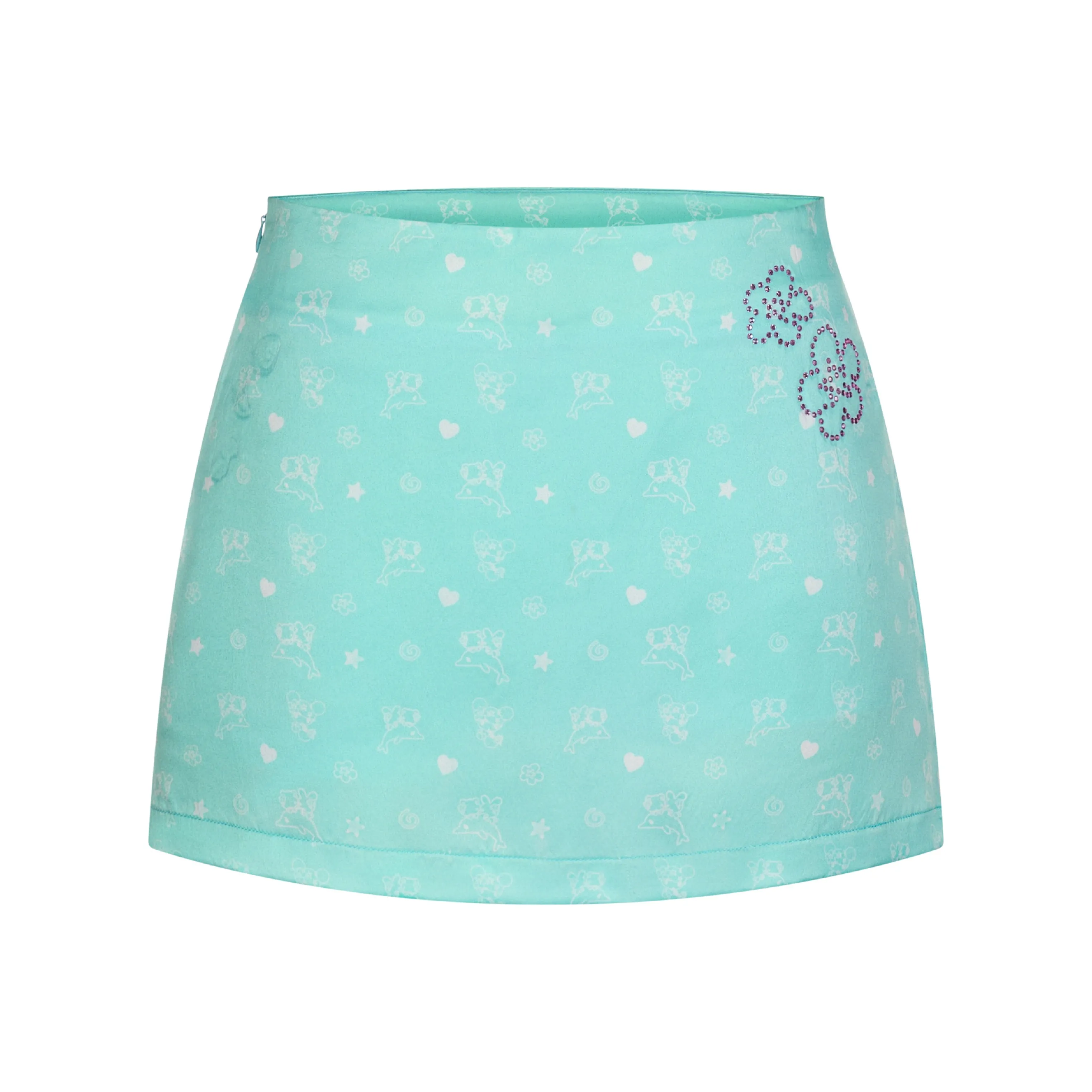 BETWEENAND Повседневные короткие юбки женские мятно-зеленый