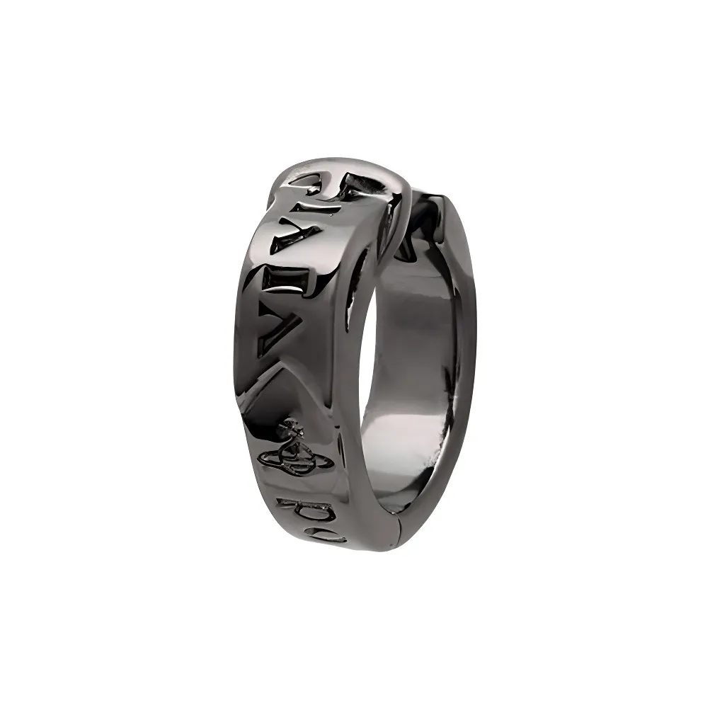 Vivienne Westwood Brass Earrings Men's Silver Black