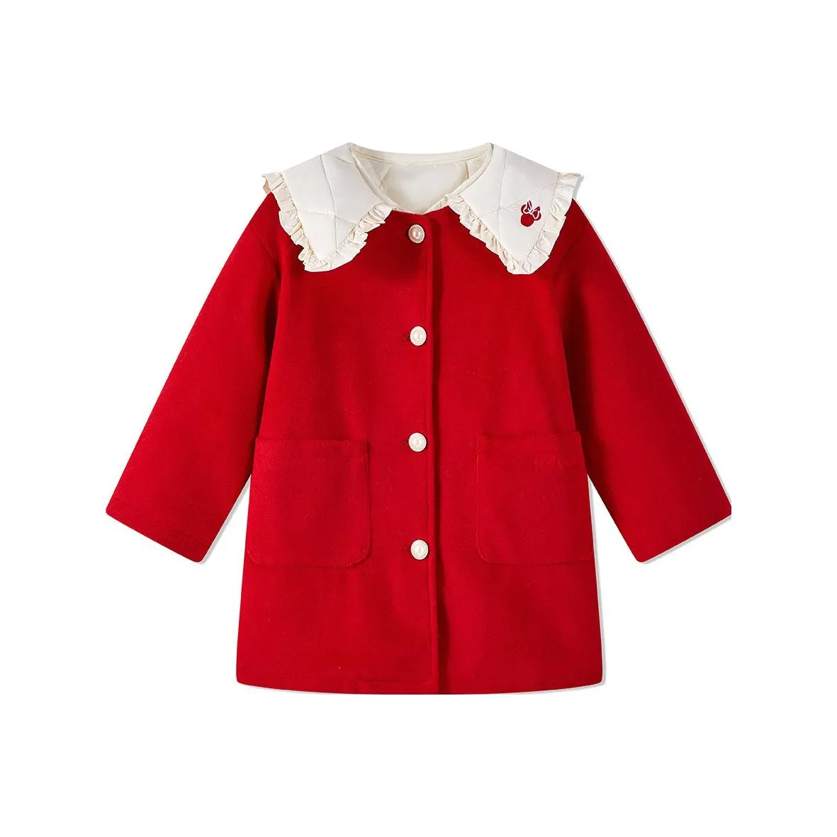 Disney Red Kids Шерстяное пальто