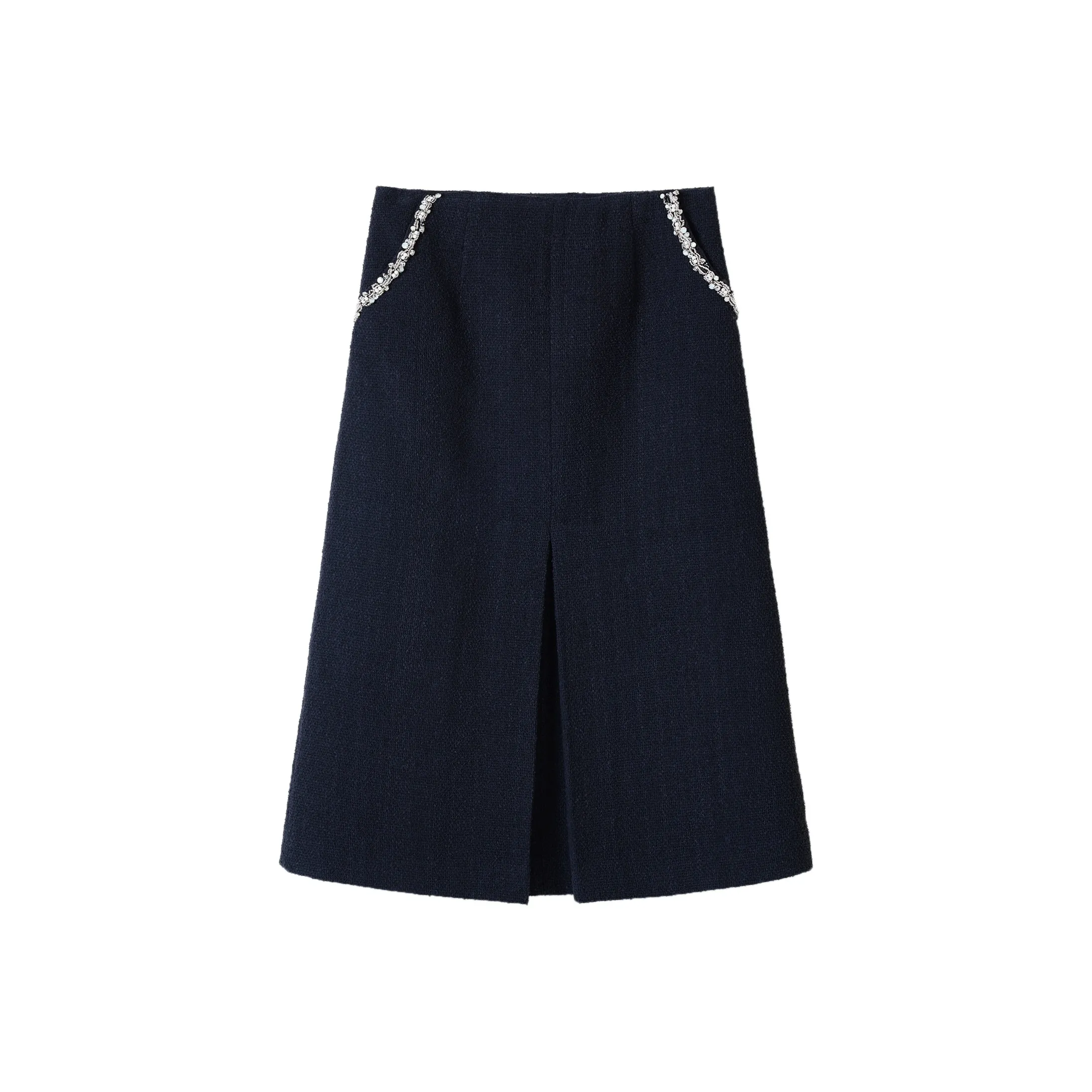 Joyfullcp Повседневный Длинный Юбка Женские Темно-синий