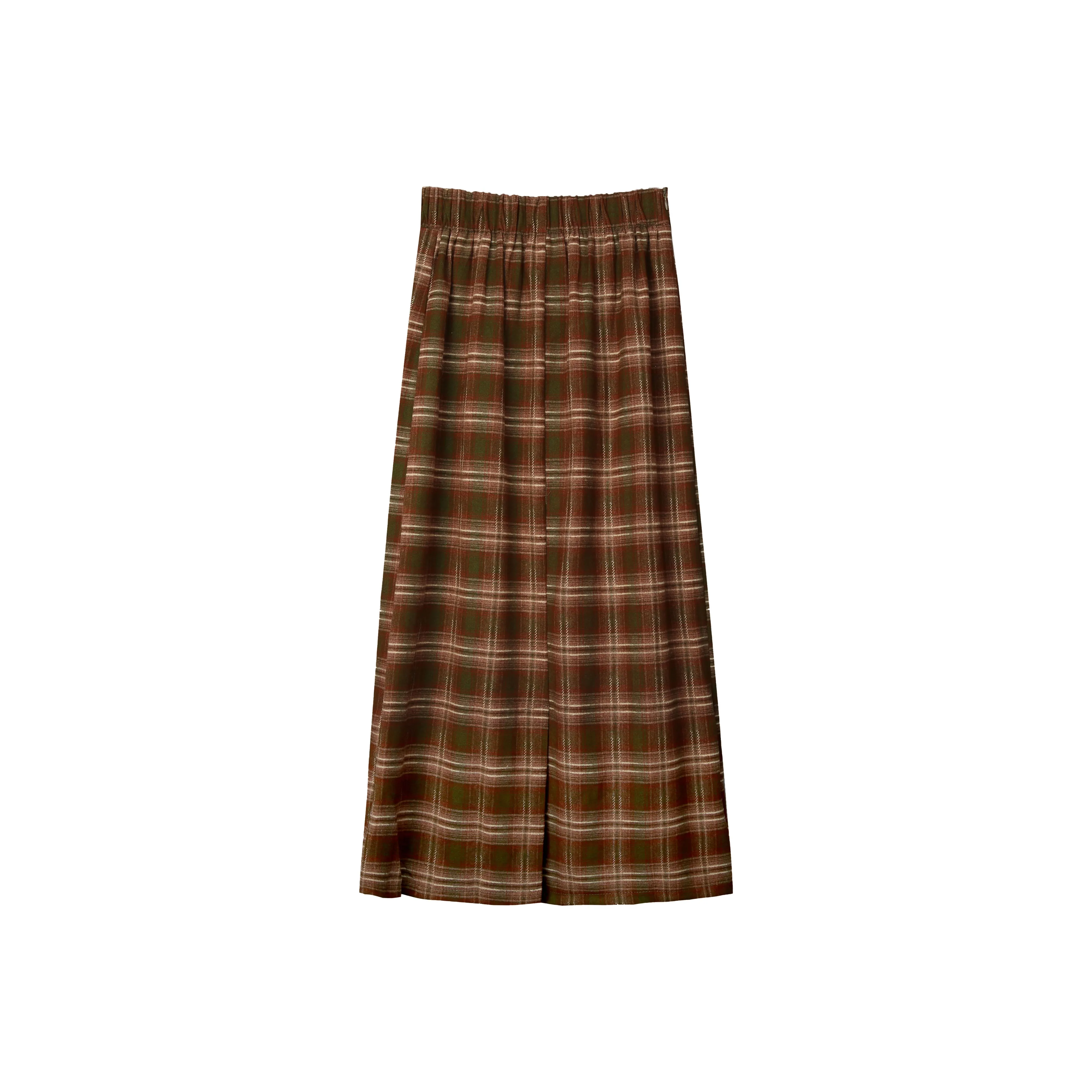 A Paradise For Awakening Casual Long Skirts Women's Coffee