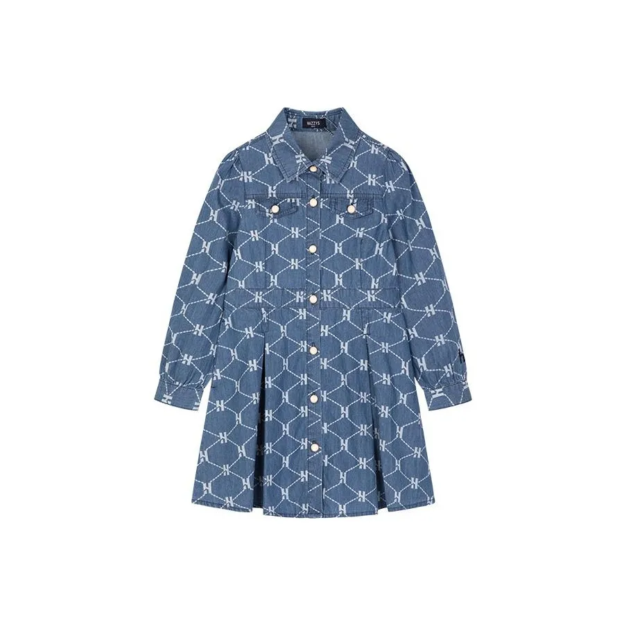 HAZZYS Детское платье из синего денима