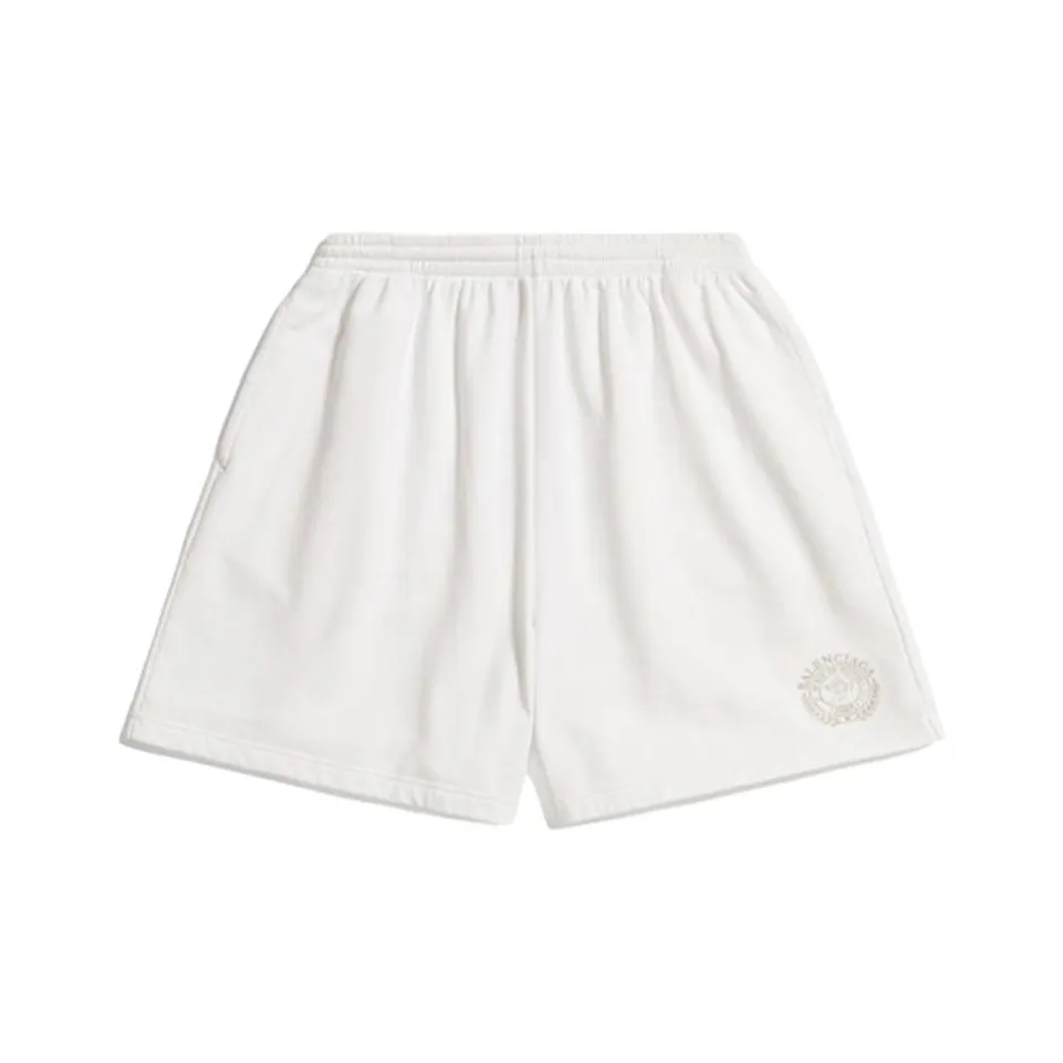Balenciaga Casual Shorts Regular Fit Men's White