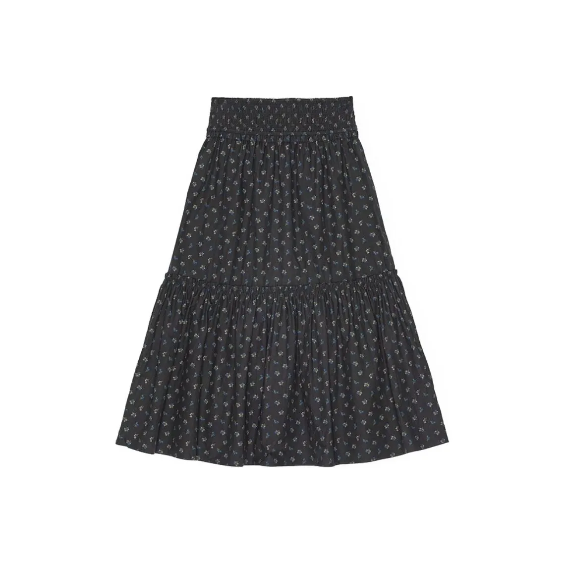 GANNI Floral print Smock Maxi Skirt