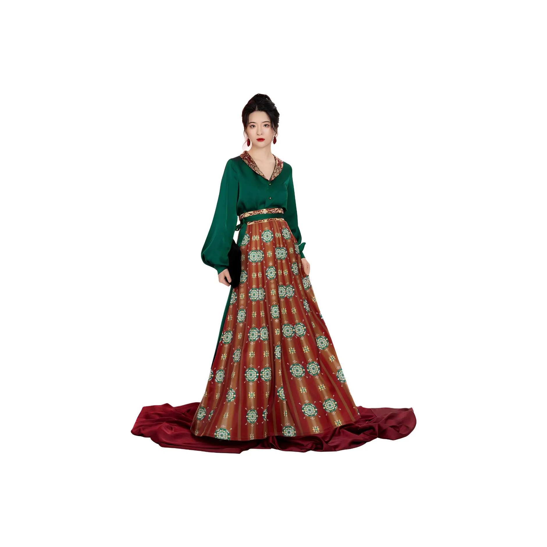 Weaving Division Hanfu Women's Two Piece Set