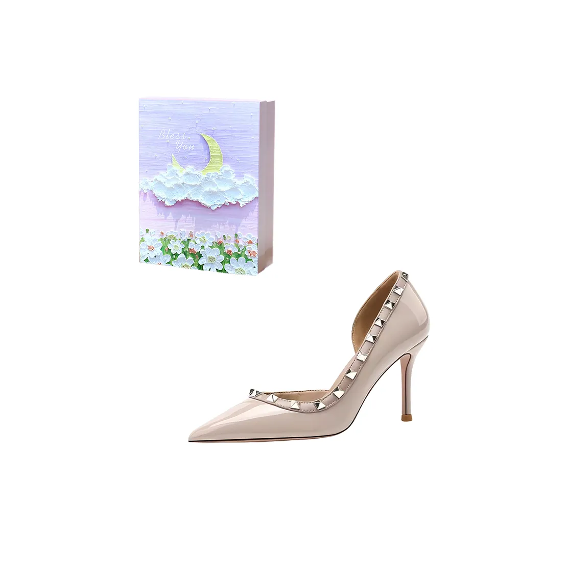 ROBINHOOD Фиолетовая луна Галактический Коробка Высокие каблуки Женские